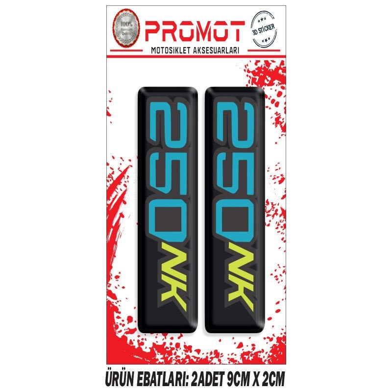 250NK TASARIMLI ÖN MAŞA DAMLA STİCKER