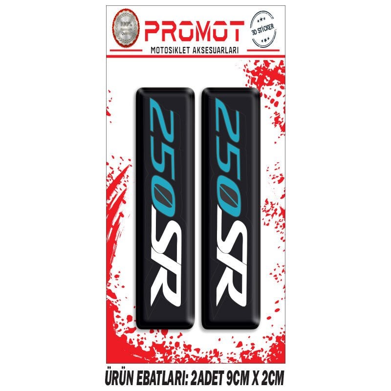 250SR TASARIMLI ÖN MAŞA DAMLA STİCKER