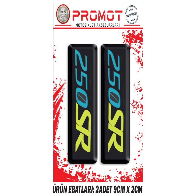 250SR TASARIMLI ÖN MAŞA DAMLA STİCKER