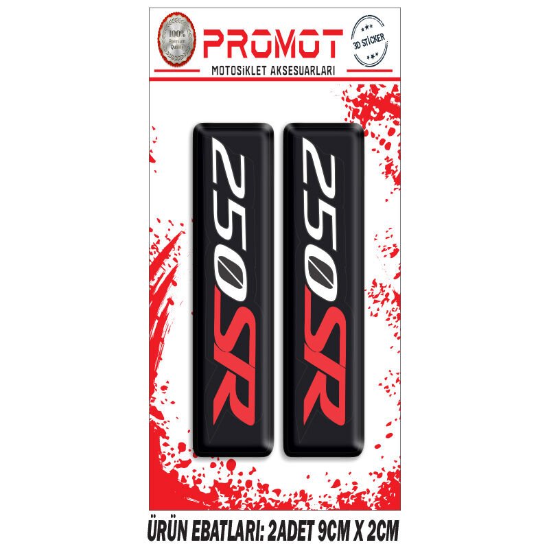 250SR TASARIMLI ÖN MAŞA DAMLA STİCKER
