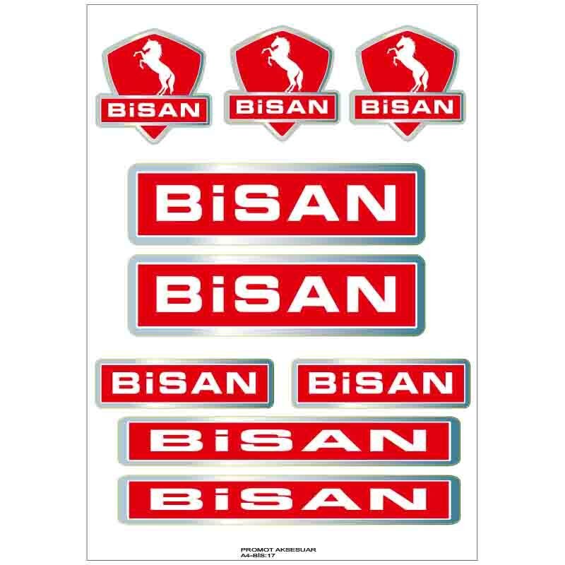 BİSAN BİSİKLET STİCKER SETİ