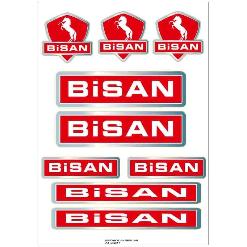 BİSAN BİSİKLET STİCKER SETİ