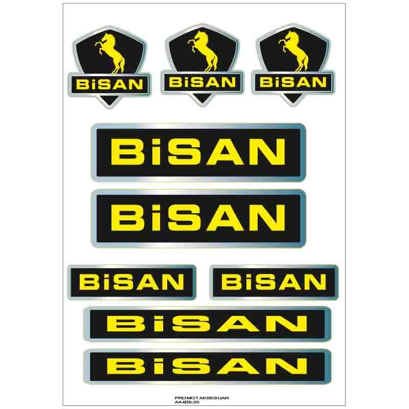 BİSAN BİSİKLET STİCKER SETİ