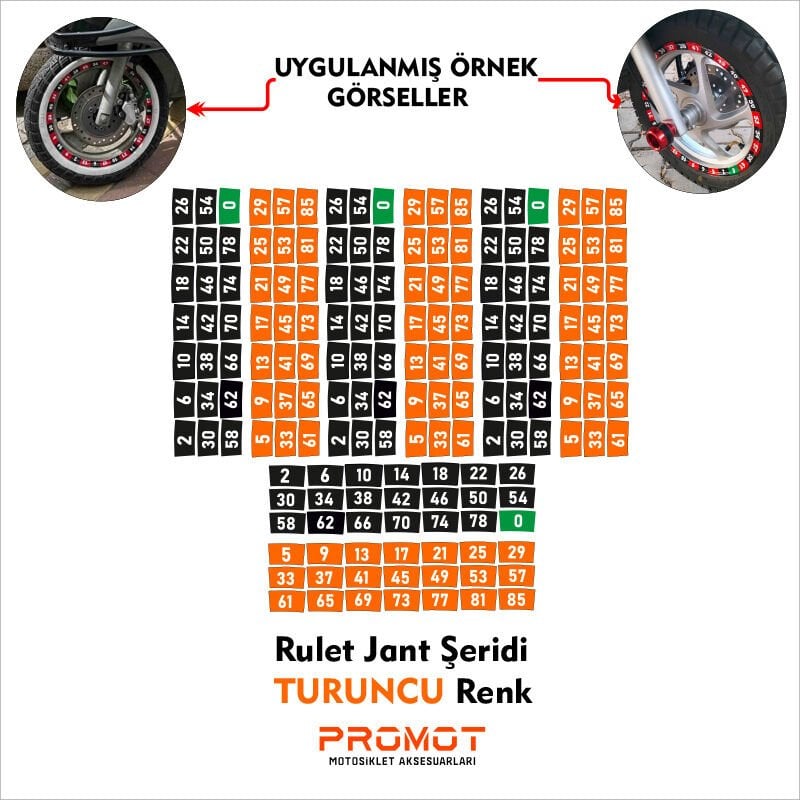 RULET JANT ŞERİDİ TURUNCU