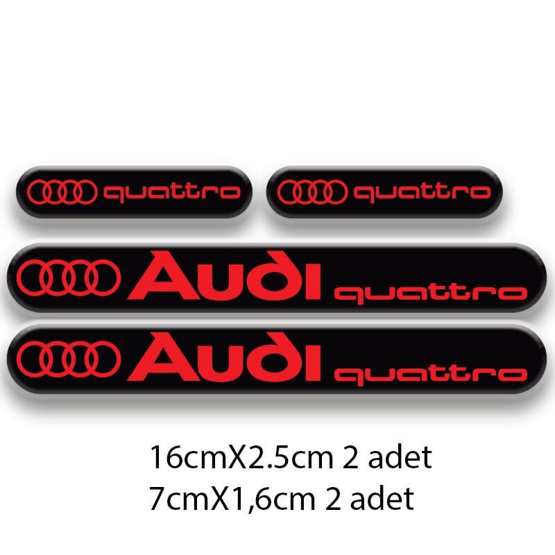 AUDI SET OTO STİCKER 3D STİCKER