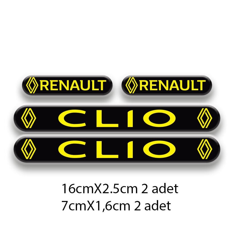 CLIO SET OTO STİCKER 3D STİCKER