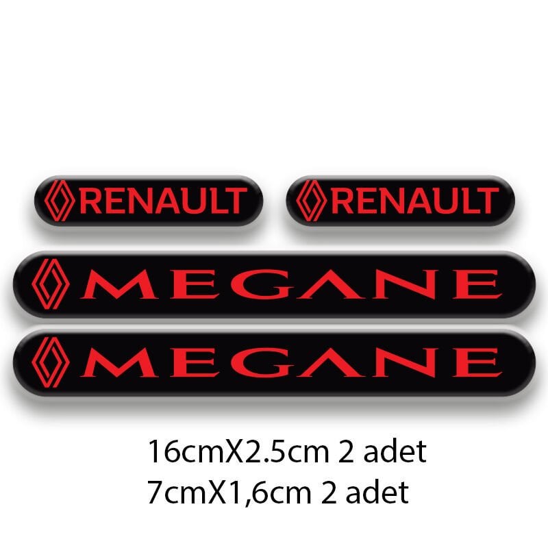 MEGANE SET OTO STİCKER 3D STİCKER