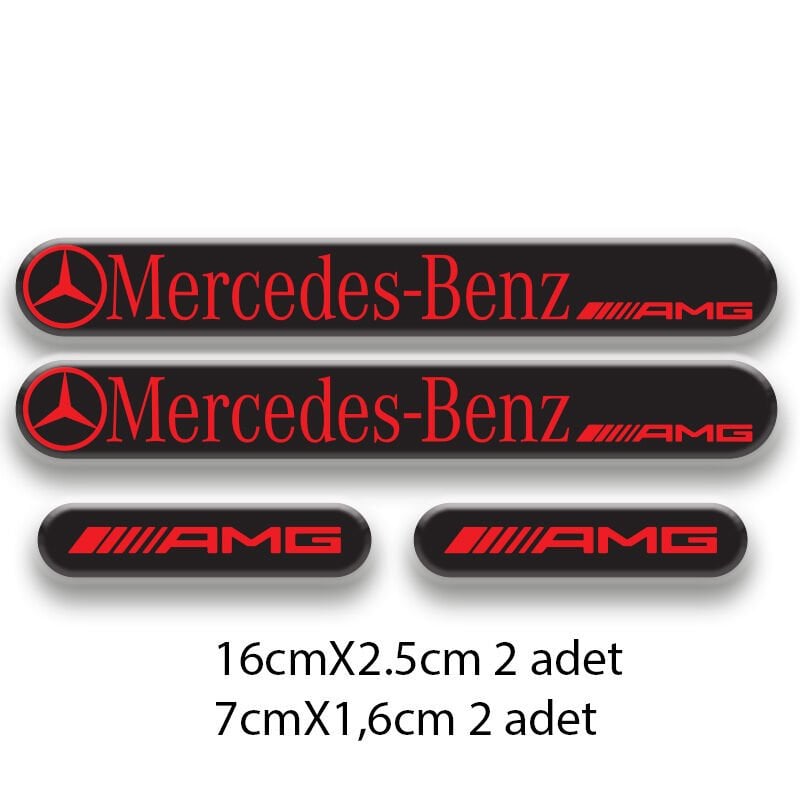 MERCEDES SET OTO STİCKER 3D STİCKER