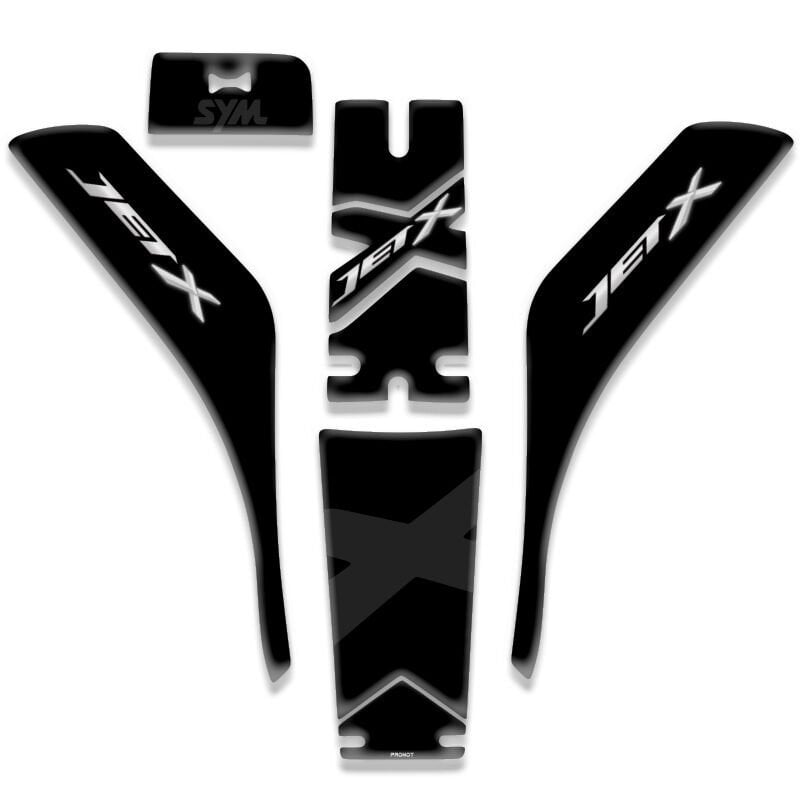 SYM JET X UYUMLU TANK PAD SET SİYAH