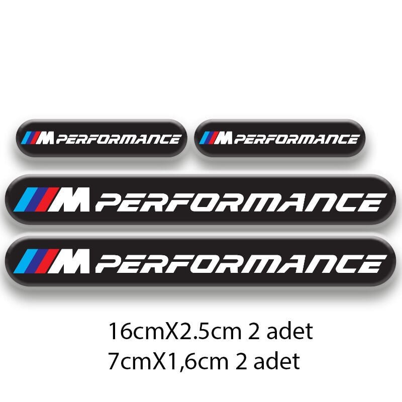 M PERFORMANCE BMW SET OTO STİCKER 3D STİCKER