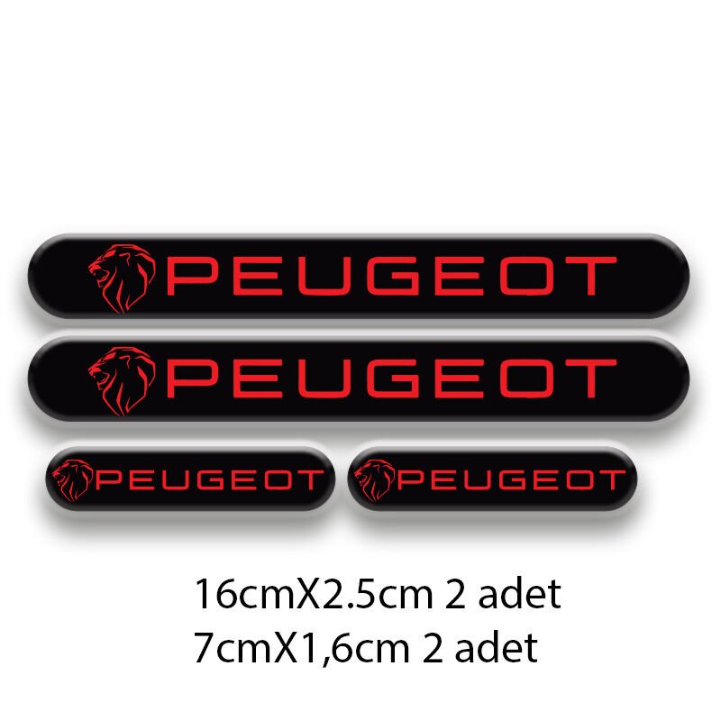 PEUGEOT SET OTO STİCKER 3D STİCKER