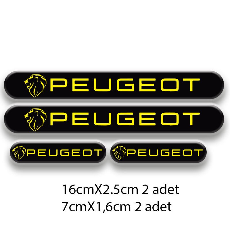 PEUGEOT SET OTO STİCKER 3D STİCKER