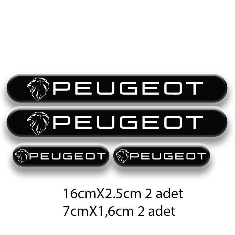 PEUGEOT SET OTO STİCKER 3D STİCKER