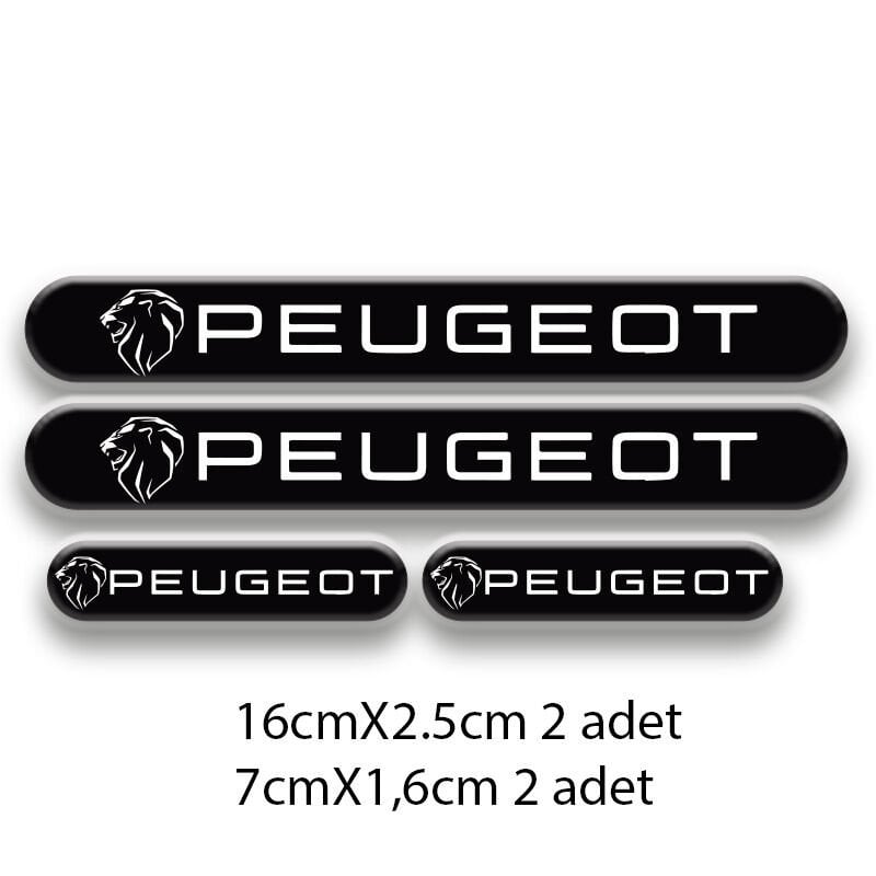 PEUGEOT SET OTO STİCKER 3D STİCKER