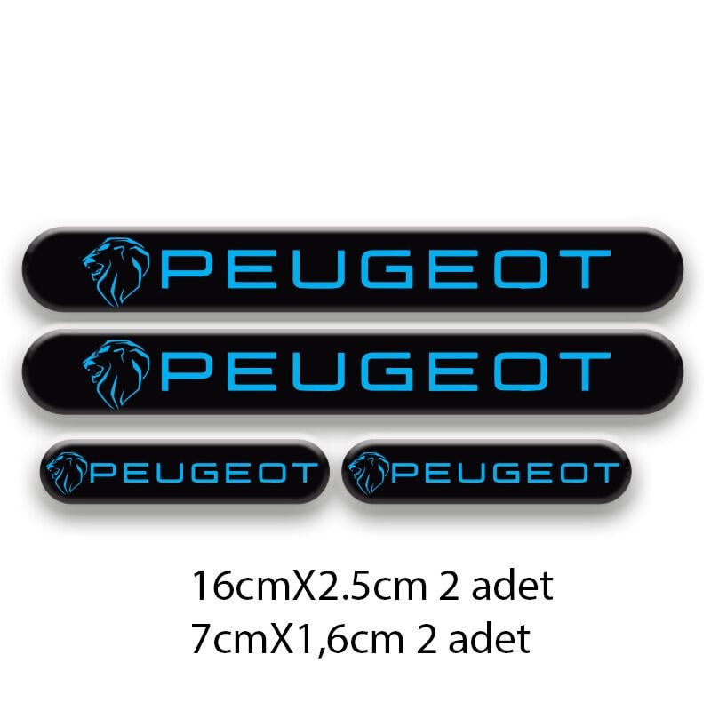 PEUGEOT SET OTO STİCKER 3D STİCKER