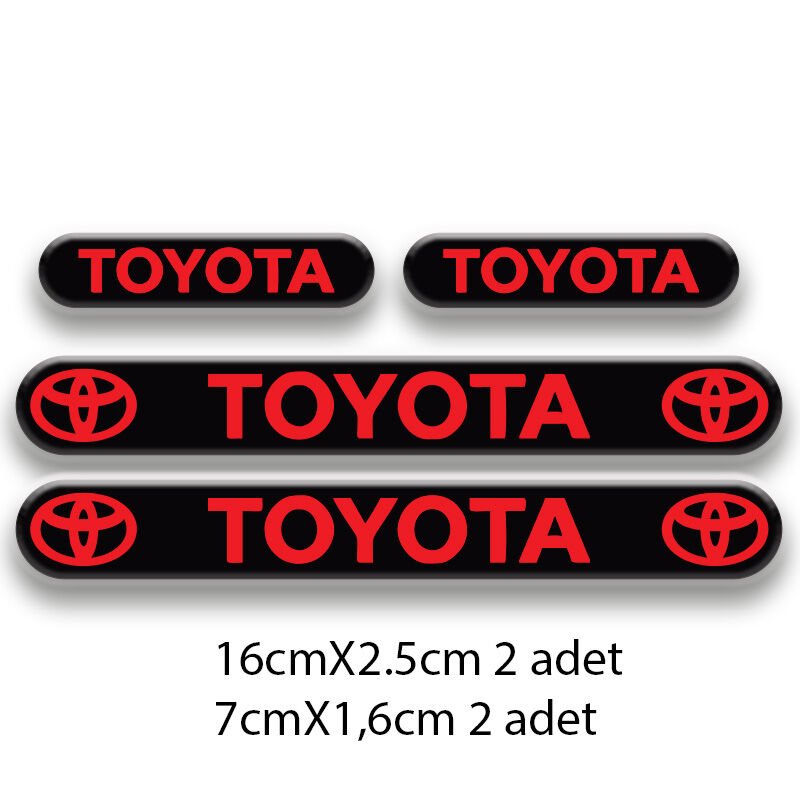 TOYOTA SET OTO STİCKER 3D STİCKER