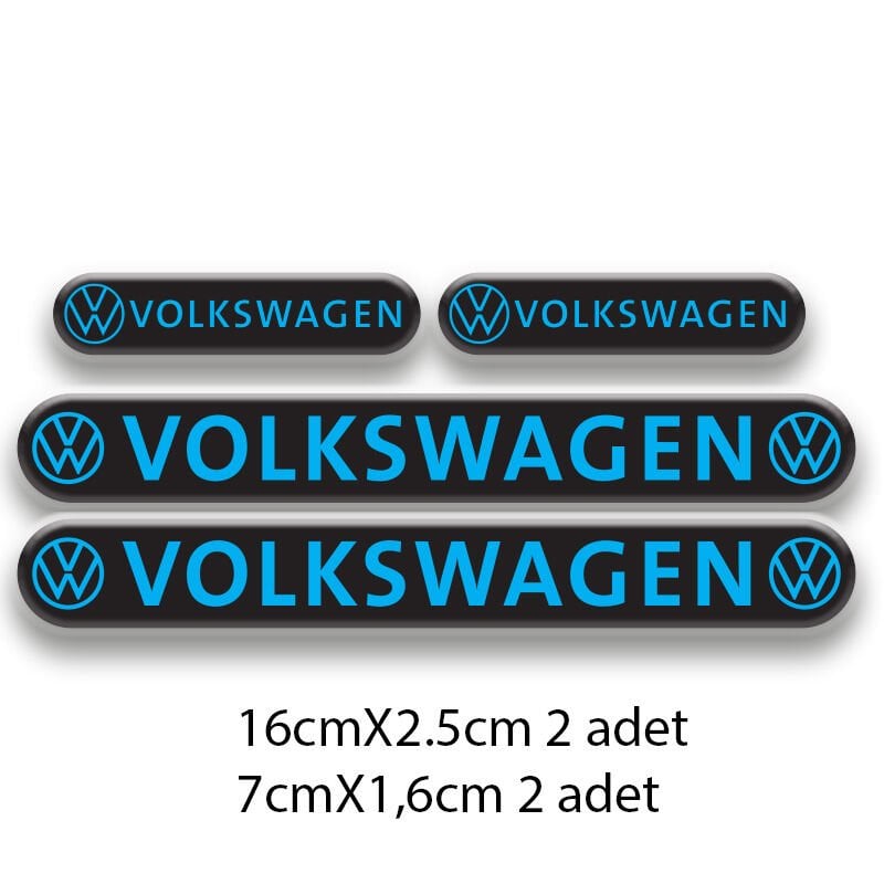 VOLKSWAGEN SET OTO STİCKER 3D STİCKER