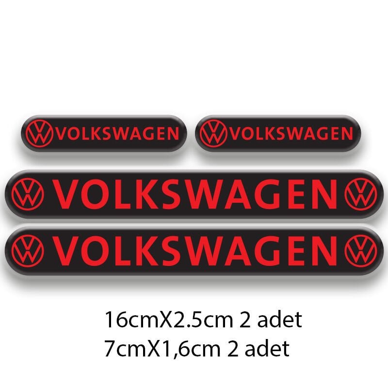VOLKSWAGEN SET OTO STİCKER 3D STİCKER