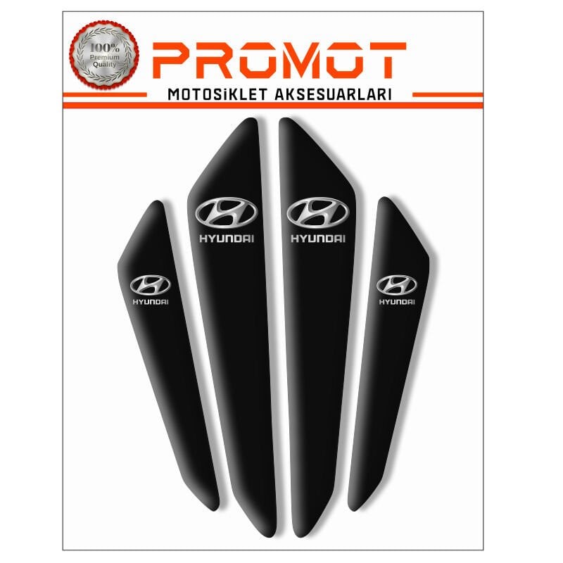 HYUNDAI ARABA KAPI KOLU STİCKER 3D OTO STİCKER