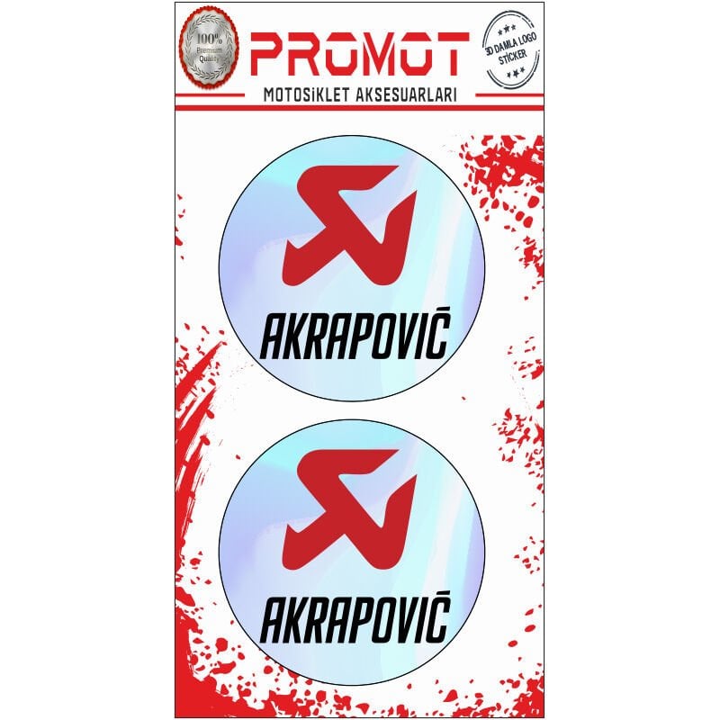 AKRAPOVIC HOLOGRAM DAMLA LOGO