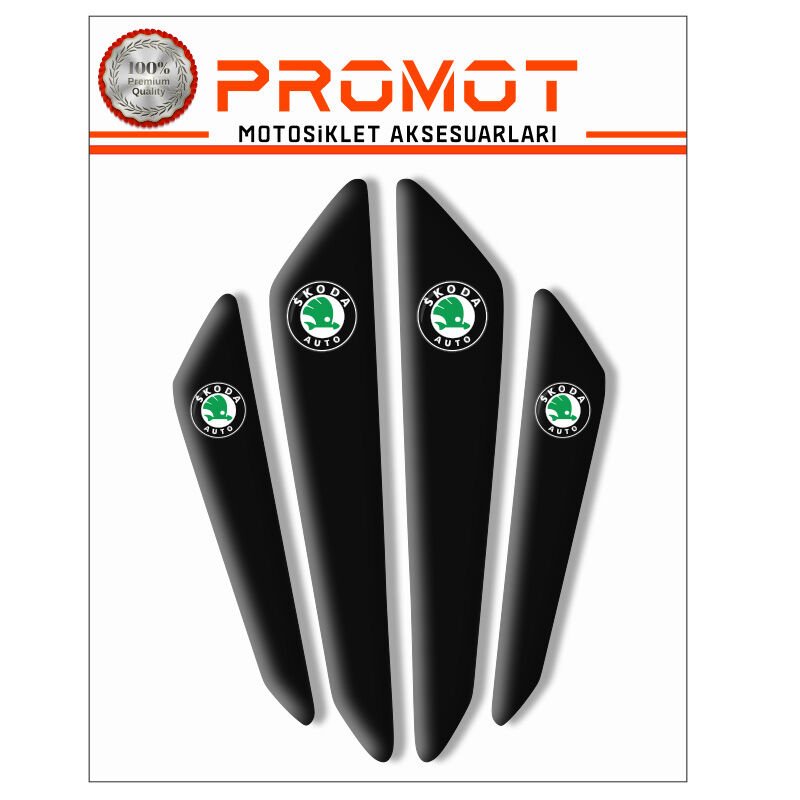 SKODA ARABA KAPI KOLU STİCKER 3D OTO STİCKER