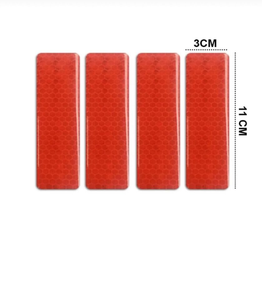 MOTOSİKLET ÇANTA UYARICI REKLEKTİF DAMLA LOGO SET