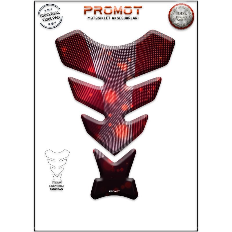 Universal Motosiklet Tank Pad 3D Sticker 0008