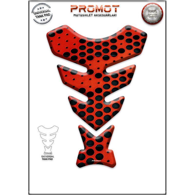 Universal Motosiklet Tank Pad 3D Sticker 0009