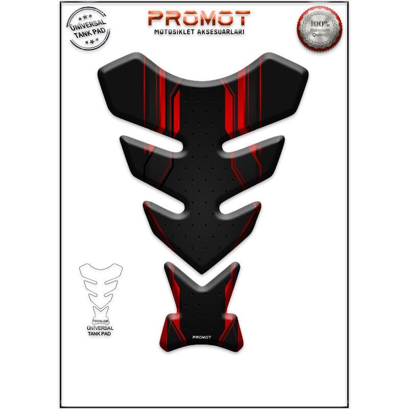 Universal Motosiklet Tank Pad 3D Sticker 0010