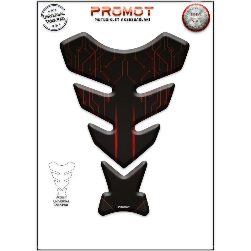 Universal Motosiklet Tank Pad 3D Sticker 0011