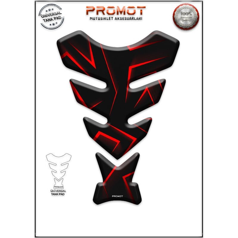 Universal Motosiklet Tank Pad 3D Sticker 0012