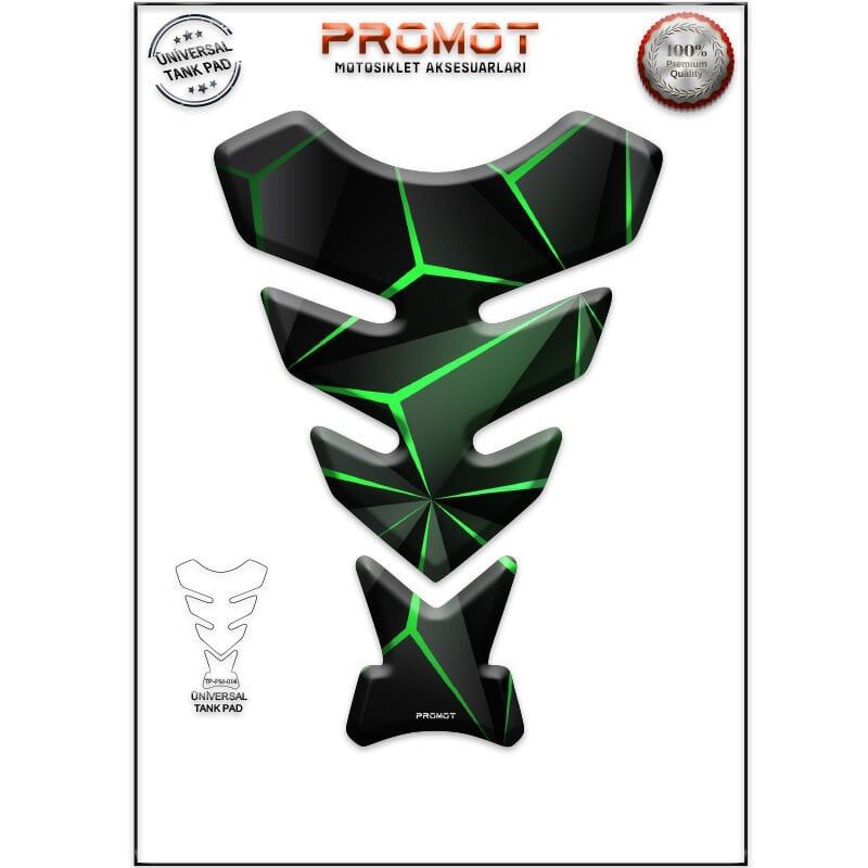 Universal Motosiklet Tank Pad 3D Sticker 0014