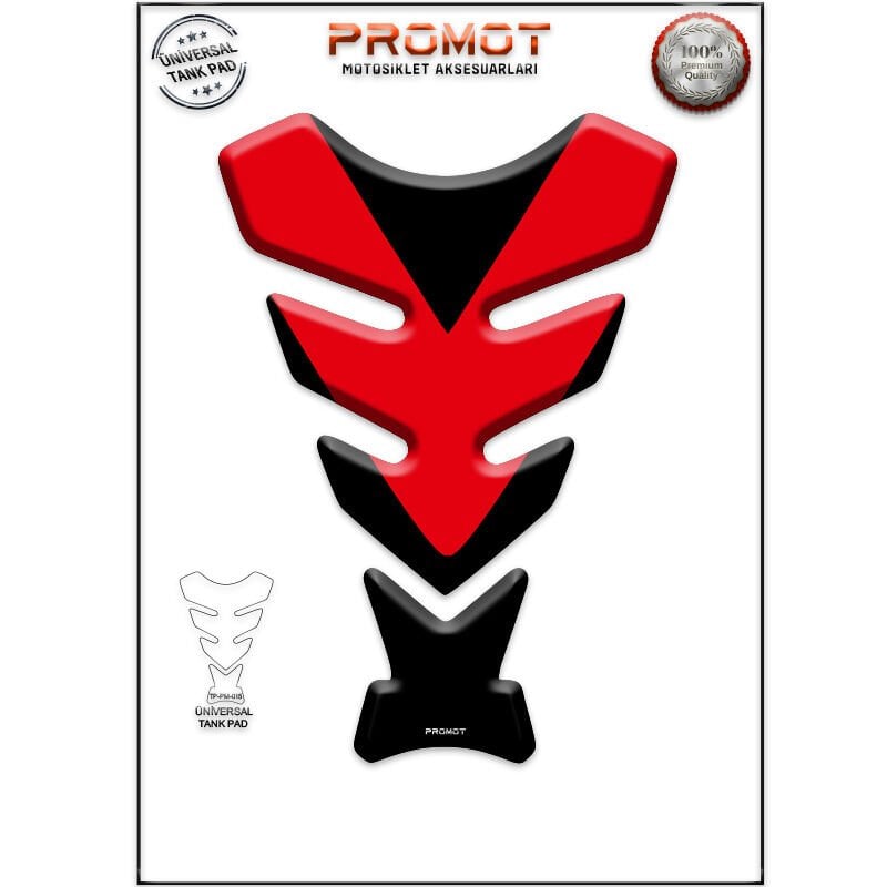 Universal Motosiklet Tank Pad 3D Sticker 0015