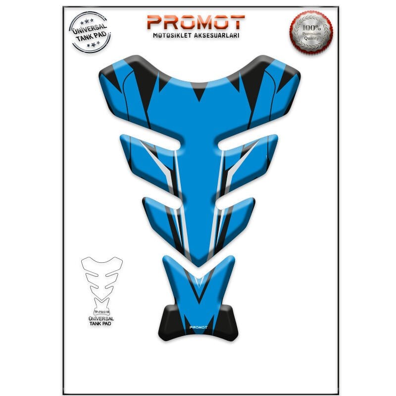 Universal Motosiklet Tank Pad 3D Sticker 0019