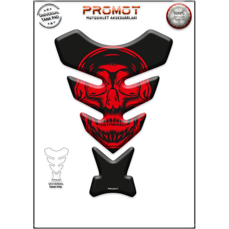Universal Motosiklet Tank Pad 3D Sticker 0021