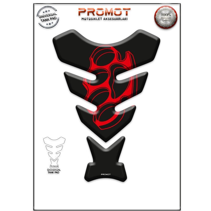 Universal Motosiklet Tank Pad 3D Sticker 0022