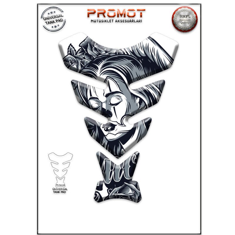 Universal Motosiklet Tank Pad 3D Sticker 0024