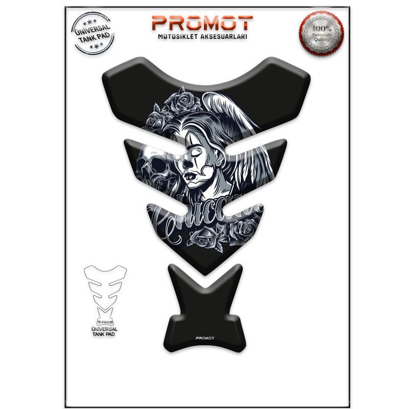 Universal Motosiklet Tank Pad 3D Sticker 0025