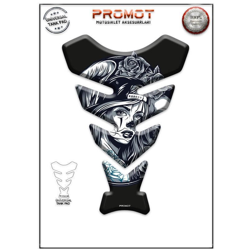 Universal Motosiklet Tank Pad 3D Sticker 0026