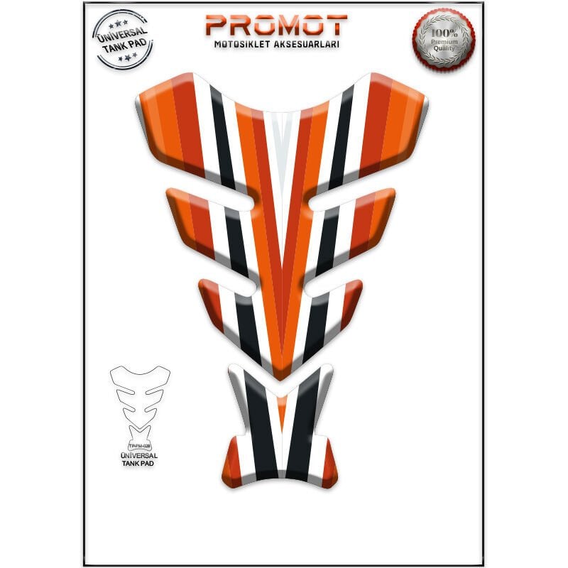 Universal Motosiklet Tank Pad 3D Sticker 0028
