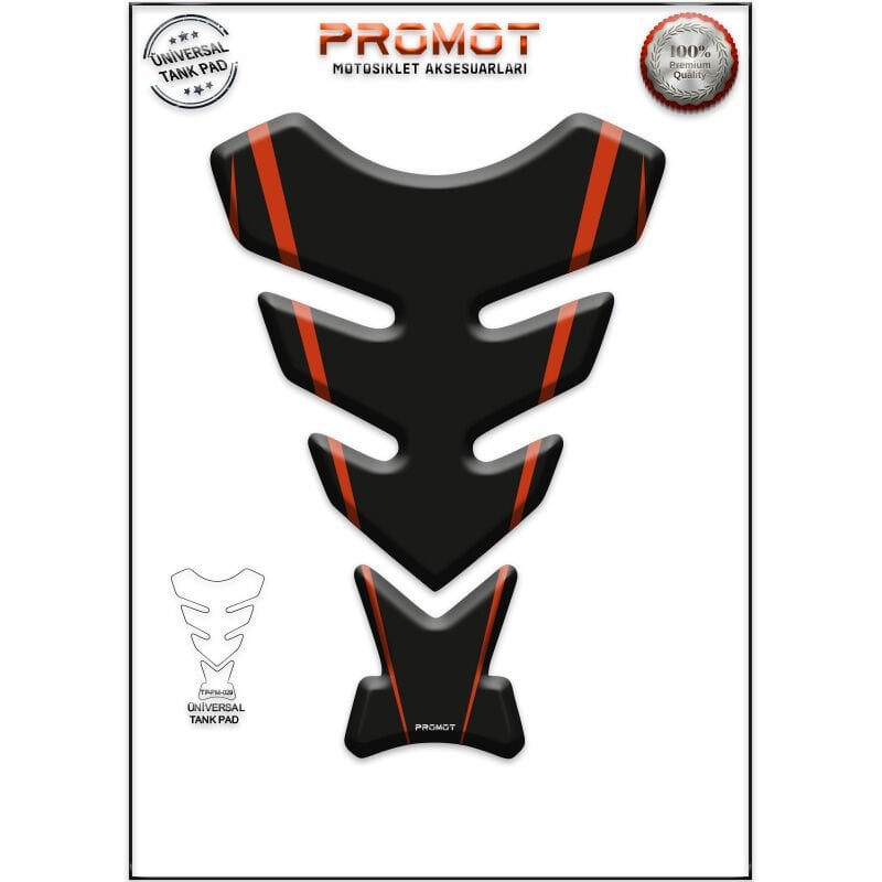 Universal Motosiklet Tank Pad 3D Sticker 0029