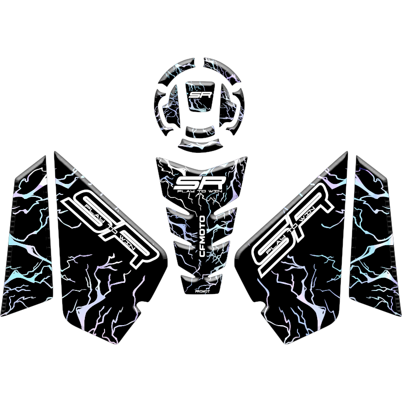 CFMOTO 450SR UYUMLU HOLOGRAM TANK PAD SET