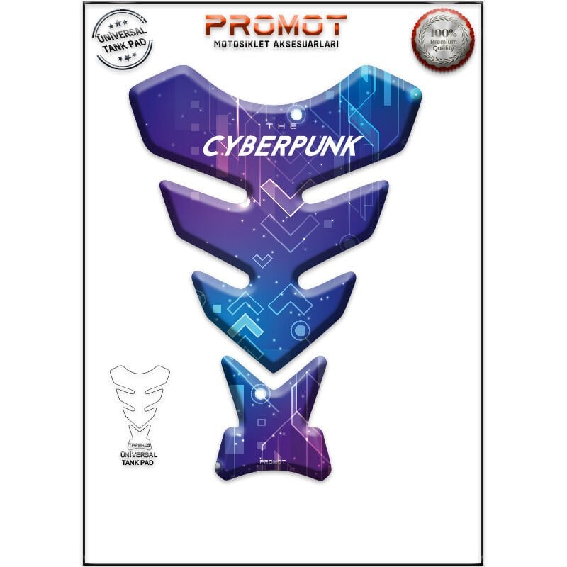 Universal Motosiklet Tank Pad 3D Sticker 0035