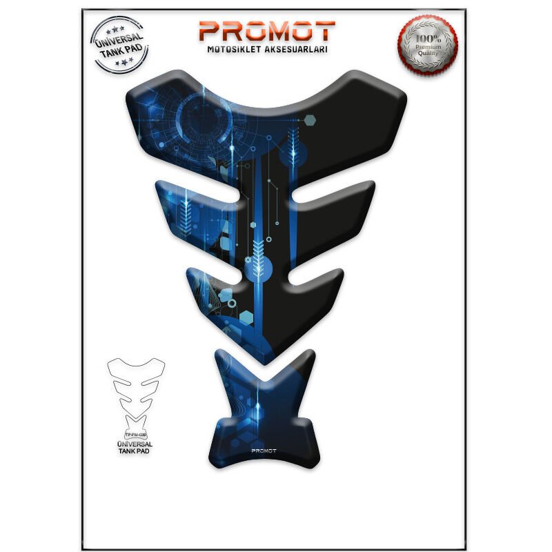 Universal Motosiklet Tank Pad 3D Sticker 0039