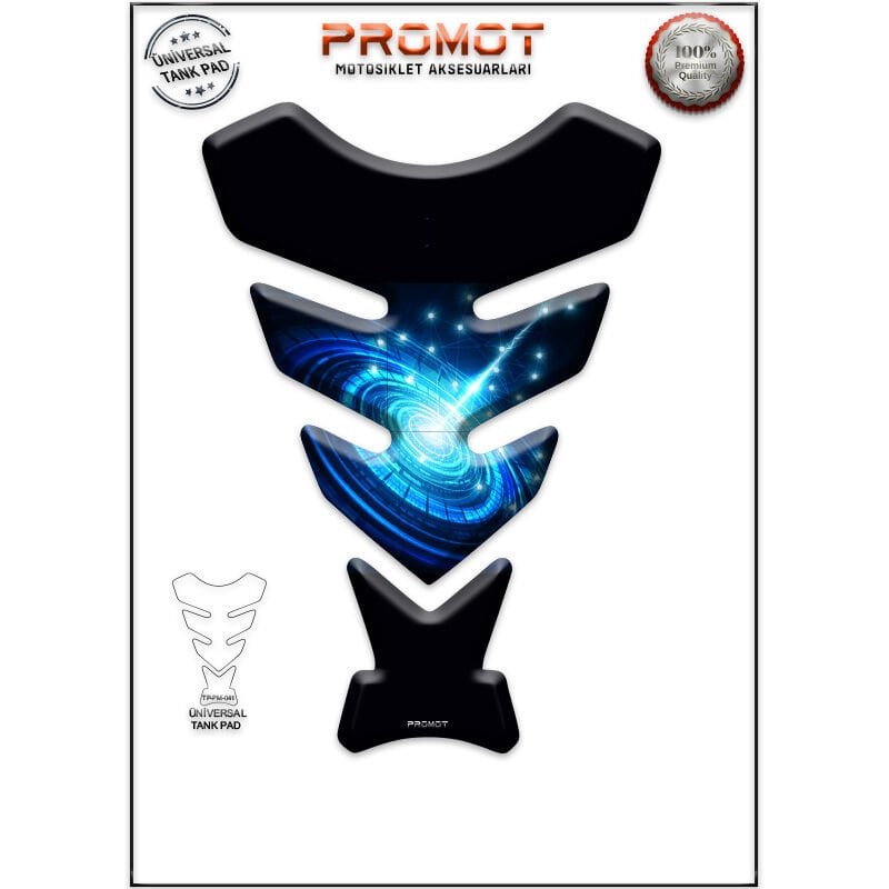 Universal Motosiklet Tank Pad 3D Sticker 0041