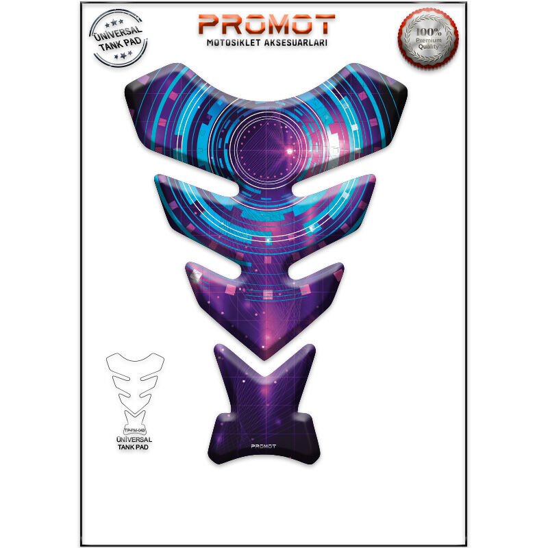 Universal Motosiklet Tank Pad 3D Sticker 0043