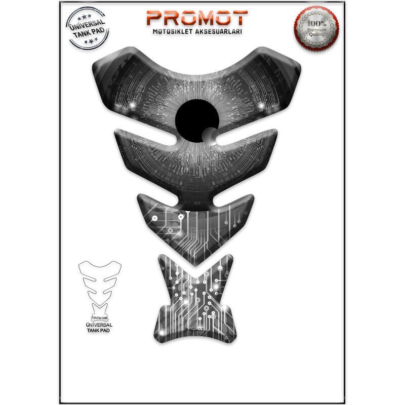 Universal Motosiklet Tank Pad 3D Sticker 0048