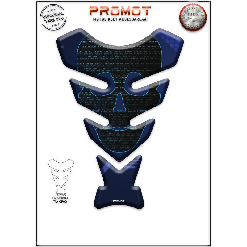 Universal Motosiklet Tank Pad 3D Sticker 0049