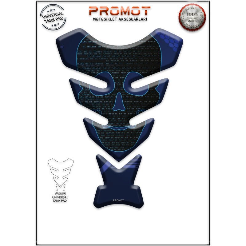 Universal Motosiklet Tank Pad 3D Sticker 0049