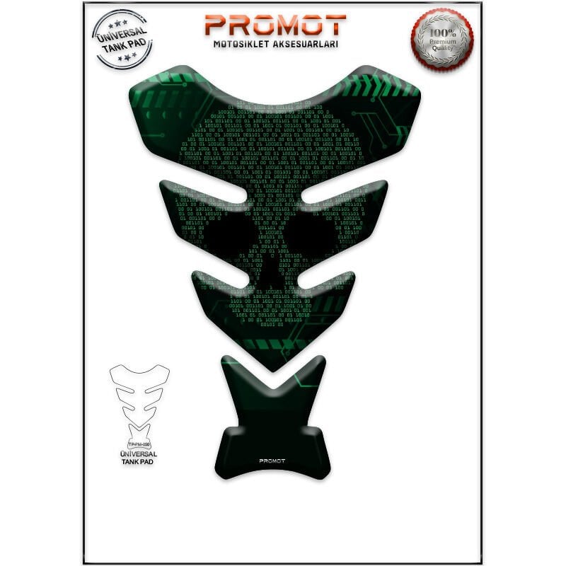 Universal Motosiklet Tank Pad 3D Sticker 0050